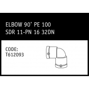 Marley Friatec Elbow 90° PE 100 SDR 11-PN 16 32DN - T612093